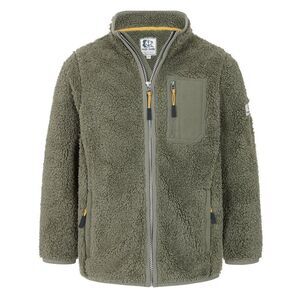 Lazy Jacks Boys Soft Fleece Jacket / Khaki Green